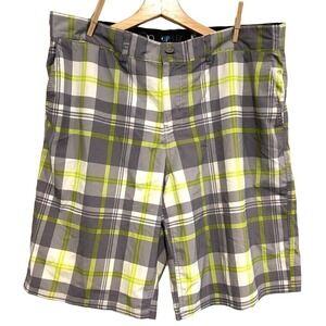 OP Flex - 4 way stretch Grey & white bathing suit /shorts swim wear Men size 38